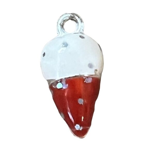 Ice Cream Cone Charm 0.75" for Crafting Jewelry Necklace Bracelet - Picture 3 of 6